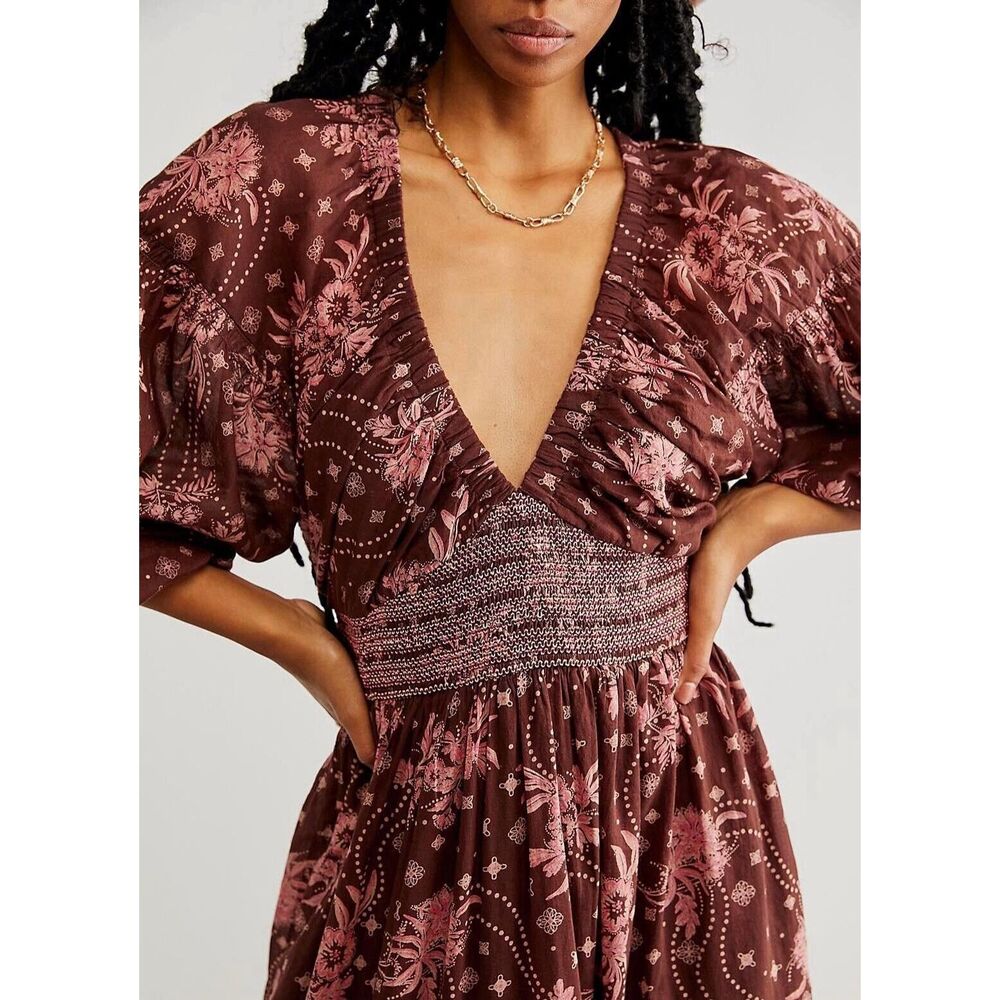 New Free People Golden Hour Maxi Dress size Medium - Picture 3 of 8